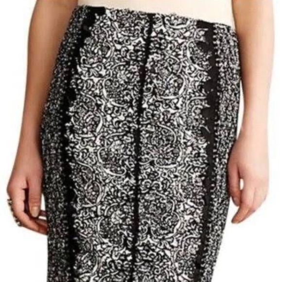 Beguile by Byron Lars Somba Laser Cut Pencil Skirt